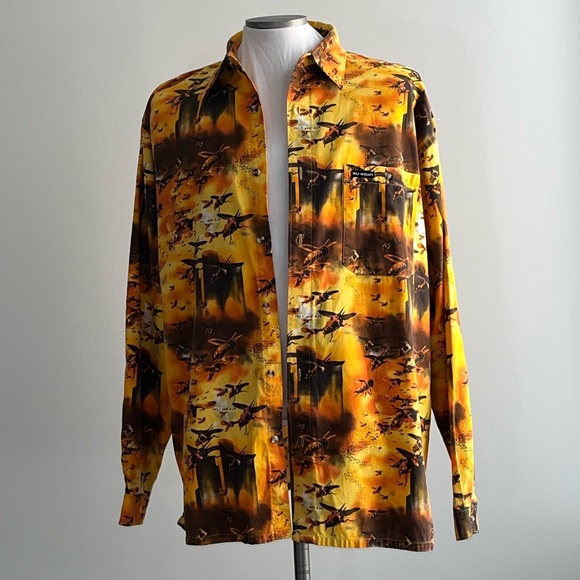 90’s Wu Wear Killer Bees Button Up Shirt, By Wu Tang Clan - Picture 3 of 10